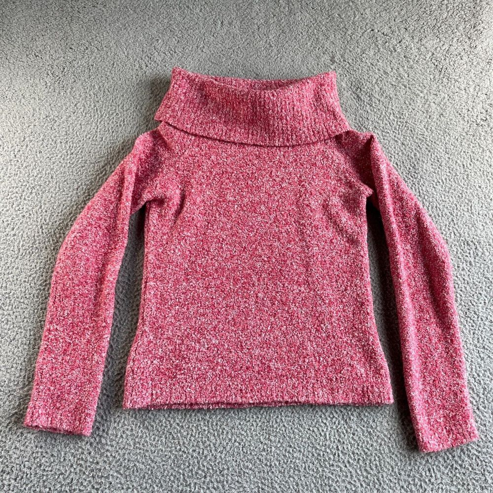 Vintage Moda International Sweater Womens‎ Extra Large Pink Cowl Neck Wool Nylon